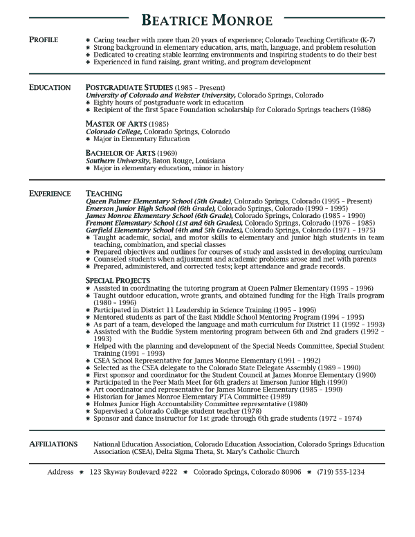 hr generalist resume by alison